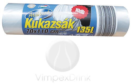 Átlátszó Kukazsák 135 liter - delfinbuvar