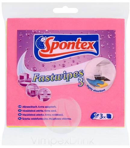Spontex Fastwipes törlőkendő 3db - delfinbuvar