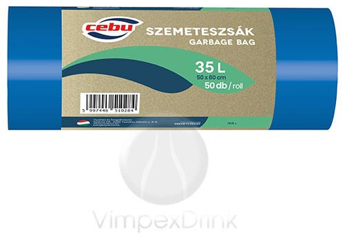 Szemeteszsák 35 liter 50 db/roll - delfinbuvar