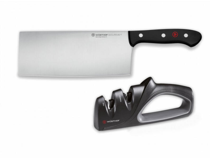 Kínai szakácskés készlet Wüsthof GOURMET 18cm + késélező 9282