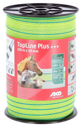 AKO TopLine Plus Villanypásztor szalag 200m, 30mm
