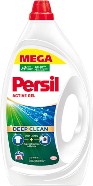 Active Gel folyékony mosószer fehér és világos ruhákhoz 88 mosás 3, 96 l
