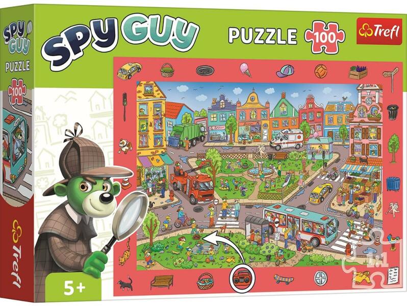 Spy Guy - Kisvárosi nyomozós képkereső puzzle 100 db-os (15590)