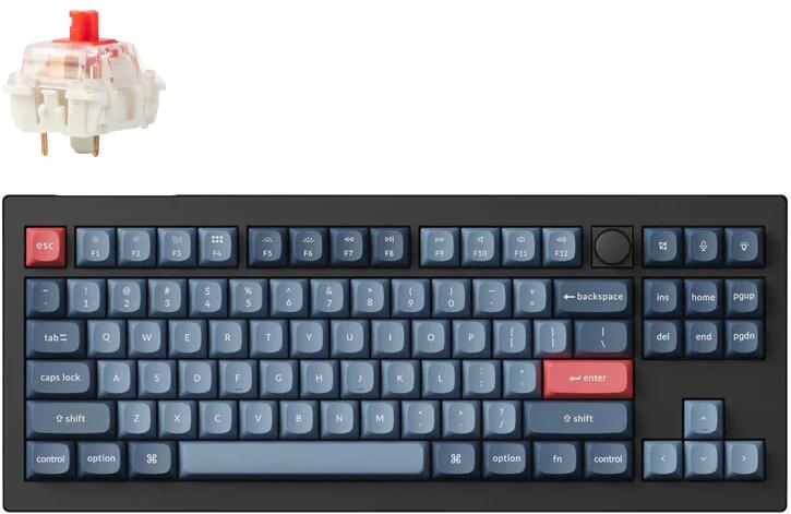 V3 Max QMK Carbon Black Gateron Jupiter Red Switch (V3M-D1)