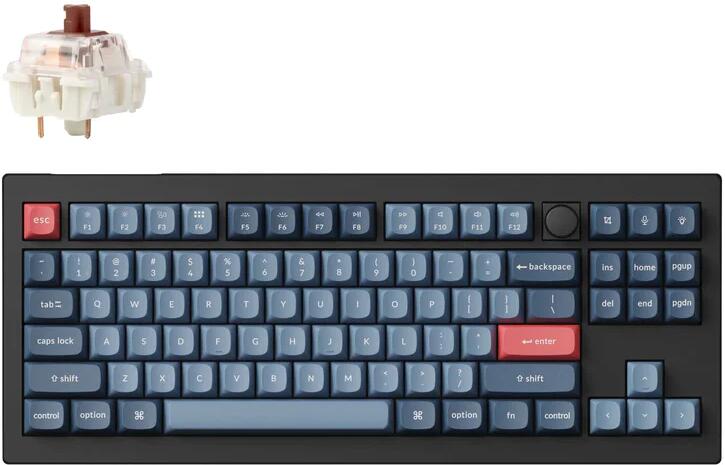 V3 Max QMK Carbon Black Gateron Jupiter Brown Switch (V3M-D3)