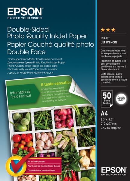 Double-Sided Photo Quality Inkjet A4/50 C13S400059