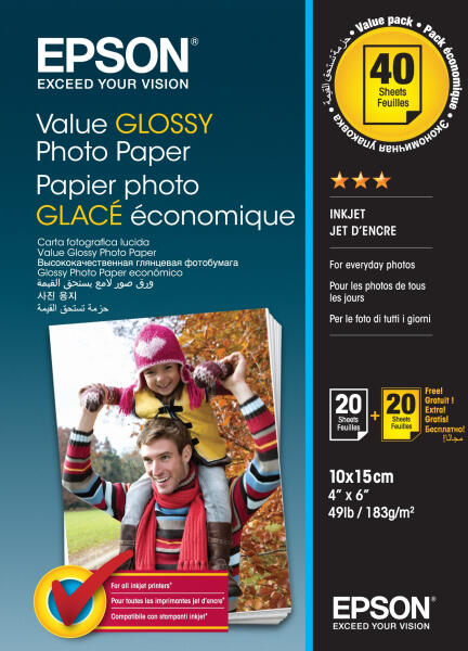 Value Glossy 10x15 cm/20 C13S400037