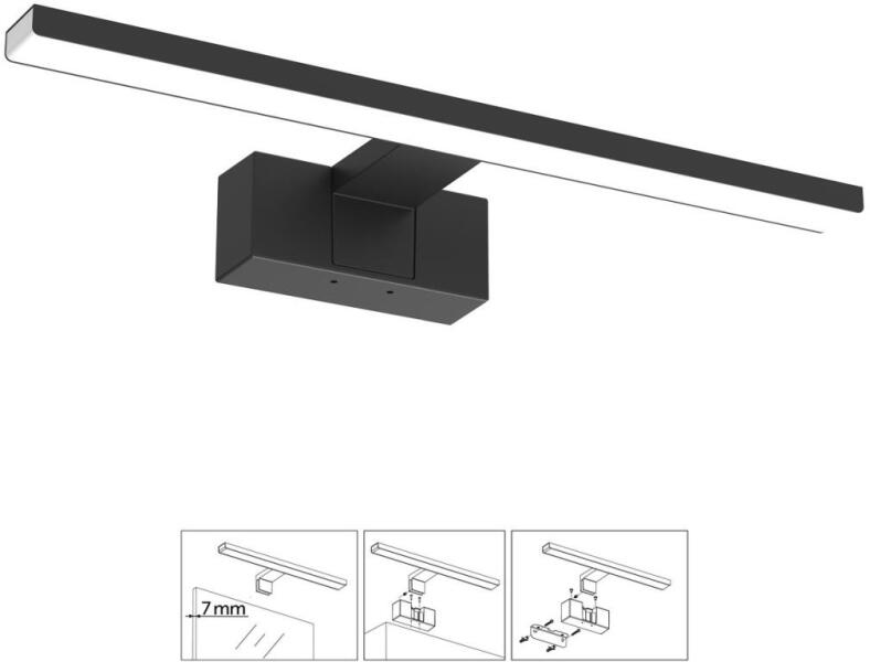 LED Fürdőszobai tükörmegvilágítás LED/8W/230V 4000K IP44 40 cm KB0402 (KB0402)