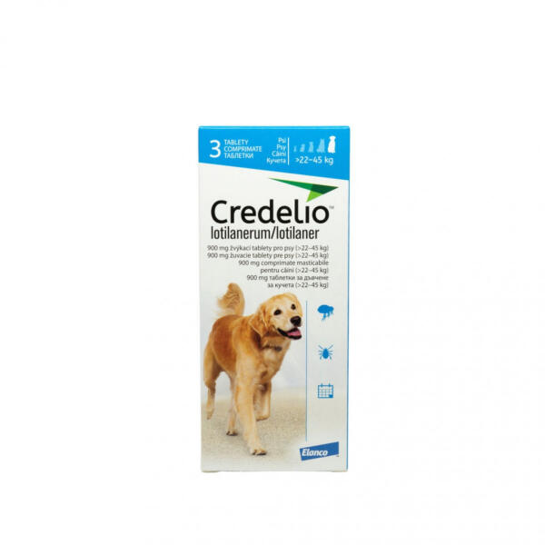 Elanco Credelio 900 mg caini (22 - 45 kg) - 3 tablete (Antiparazitari ...