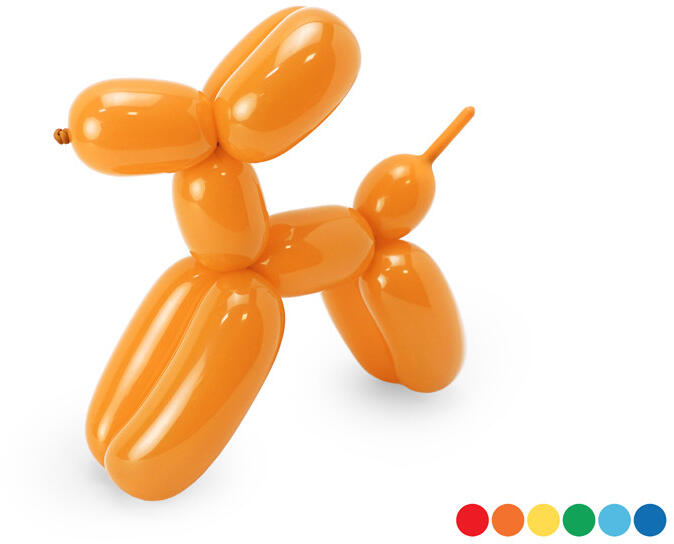 Modellező pasztell lufik 130cm, pumpával, mix (1 db / 30 db. ) (MBP2P-000)