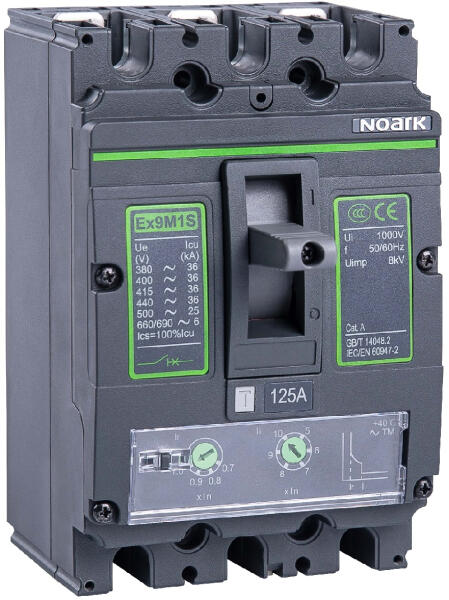 NOARK Electric Intreruptor MCCB 3P Ex9M1S tip usol 125A 36kA Noark