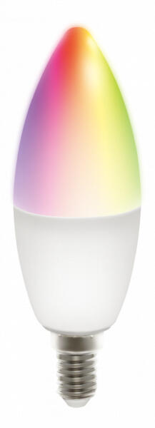 Deltaco SMART HOME SH-LE14RGB WiFi, E14, 5W, RGB, fehér, szabályozható Izzó (SH-LE14RGB) - mi-one