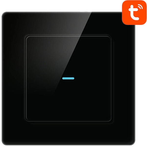 Smart Light Switch WiFi Avatto N-TS10-B1 1 Way TUYA (black) (N-TS10-B1) - mi-one