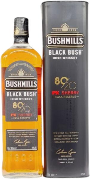 BUSH DE BRUNT CHECKMATE L オリーブ Bushmills 80/20PX Sherry Black Bush Irish Whisky 1L, 40% (Whisky
