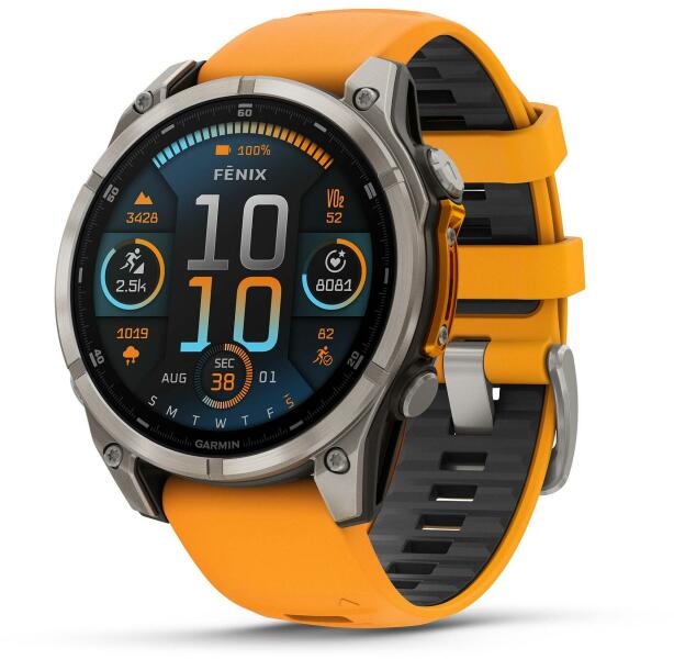 Garmin Fenix 8 47mm (010-02904) (Smartwatch, bratara fitness