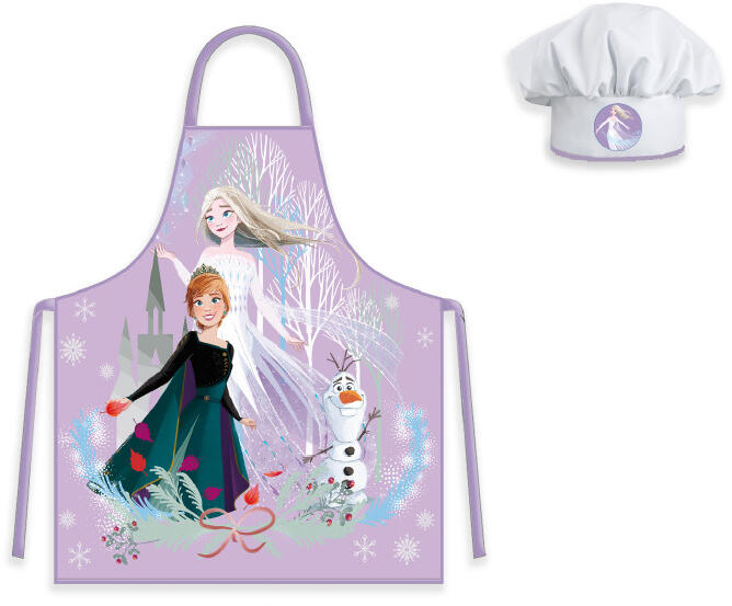 Disney Jégvarázs Purple Autumn gyerek kötény 2 darabos szett