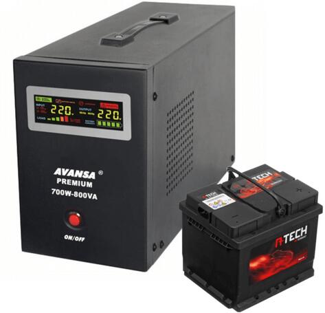 Tartalék tápegység keringető szivattyúkhoz AVANSA UPS 700W 12V + akkumulátor 117508 (117508)