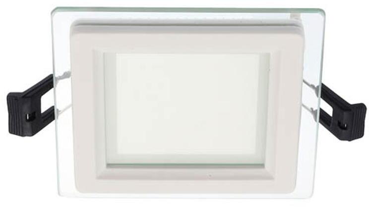 Led Square Panel Downlight Recessed Mounted With Glass Lena-Sg 100X100X40mm 6W 600lm 6000K (Cool White) 2023510 VITO (2088)