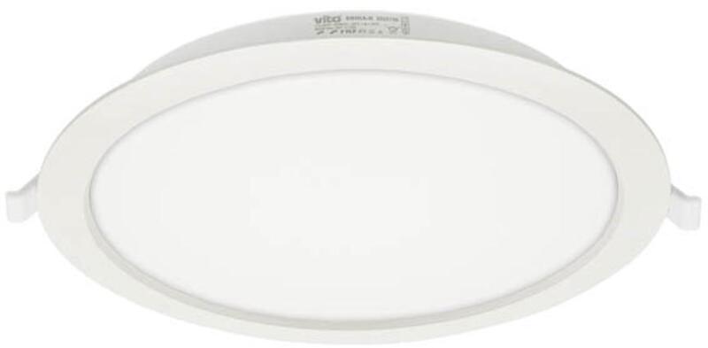 Led Round Panel Downlight Recessed Erika-R Φ225X31mm 24W 2375lm 4000K (Natural White) White 2025150 VITO (2072)