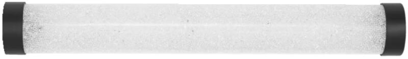 Obris Tube szabályozható fürdőszobai fali LED lámpa, 40 cm, buborék üveges, fekete (4099854279416)
