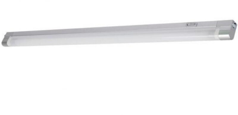 Pultvilágító lámpa LED fénycsővel, 90, 4 cm, ezüst-opál (Avri) (38006)
