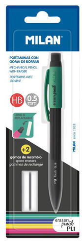 MILAN Lava Geschenkdoos – Met Balpen P1, Vulpotlood 0,5 Mm HB, Puntenslijper En Gum – Groen, 2025 Collectie