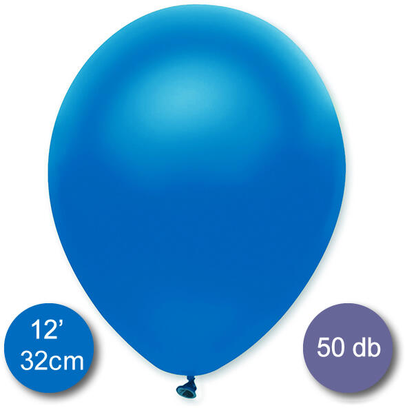 Lufi (metál) kék, 32cm, 50 db/cs