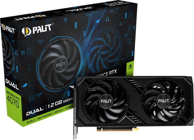 Palit GeForce RTX 4070 DUAL 12GB GDDR6 192bit (NE64070019K9-1048D