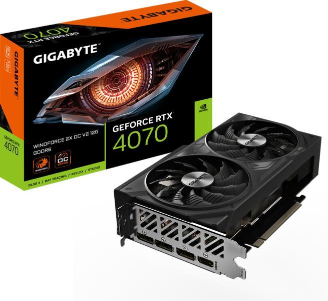 GIGABYTE GeForce RTX 4070 WINDFORCE 2X OC V2 12GB GDDR6X 192bit