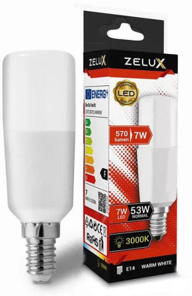 Led Bright Stick Izzó E14 7W T30 3000K (ZXT307E14WWW)