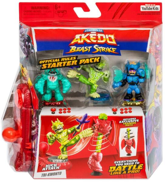Akedo Set 3 figurine, Akedo, Beast Strike, Starter Pack, Tri