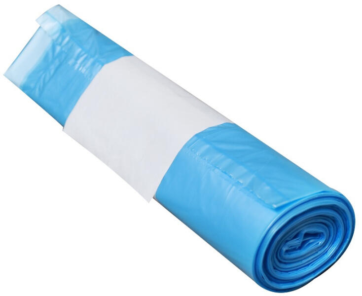 Szemeteszsák önzáró szalaggal 160 liter 10 db/tekercs kék - delfinbuvar