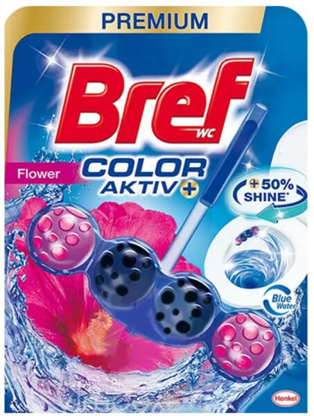WC illatosító 50 g golyós Color Aktiv Bref Fresh Flowers
