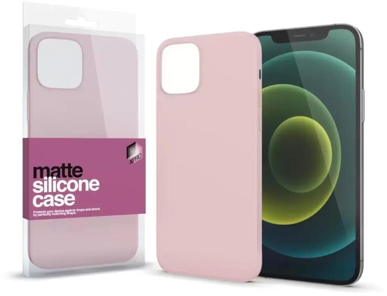 iPhone 15 Pro silicone case matte pink (128868)