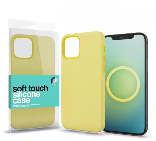 Apple Iphone 13 Pro Max MagSafe Soft Touch silicone case yellow (126590)