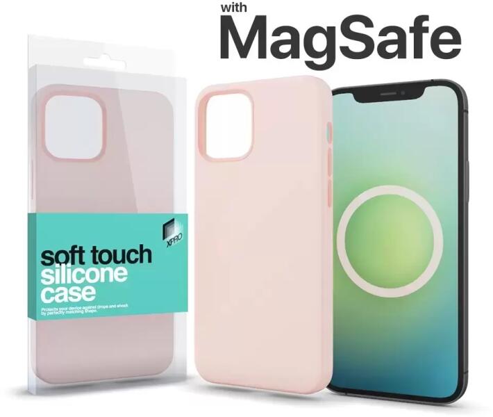 Apple iPhone 15 Pro MagSafe Soft Touch silicone case pink (128926)