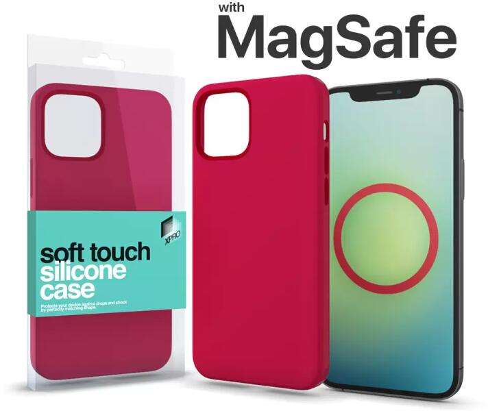 Apple iPhone 14 Pro MagSafe Soft Touch silicone case red (126901)