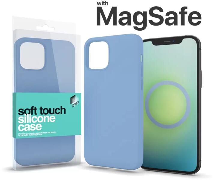 Apple iPhone 15 Pro MagSafe Soft Touch Silicone case light blue (128935)