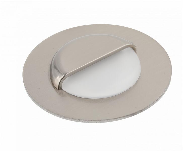 LD-ESOB084-51 LED-es lépcsőházi lámpatest, ESCADA OB, DC12V, kerek, matt burkolat, 0, 8W, 70lm, 4000K, inox, kábel 150cm (LD-ESOB084-51)