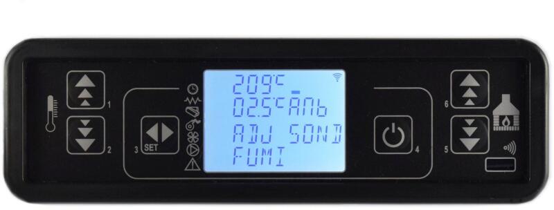 Écran LCD MICRONOVA Pour Poêle à Pellets – Compatible Ravelli, Ecoteck, Karmek One, Cadel – Neuf