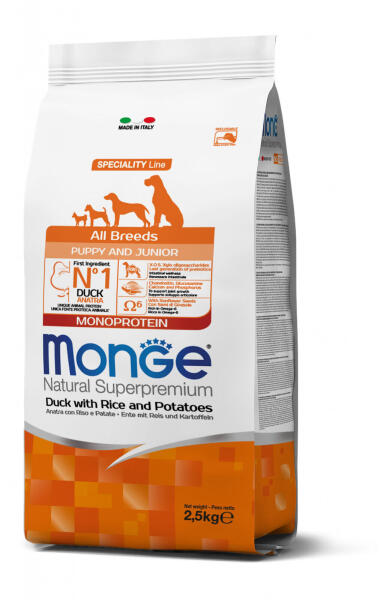 Speciality Line All Breeds Puppy & Junior duck, rice & potatoes 2,5 kg