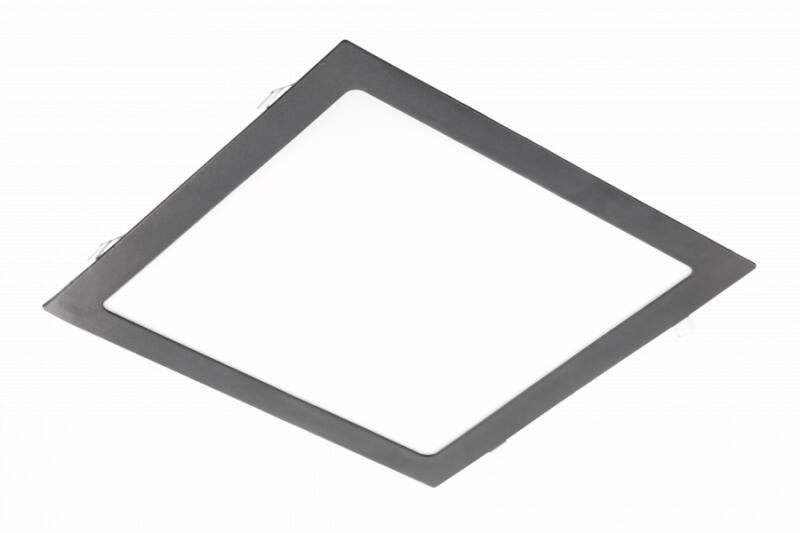LD-MAW24W-CBP-10 MATIS PLUS LED lámpatest, mélysugárzó, 24W, fekete, 3000K, 2000lm, AC220-240V, hornyos, IP20, 120° (LD-MAW24W-CBP-10)