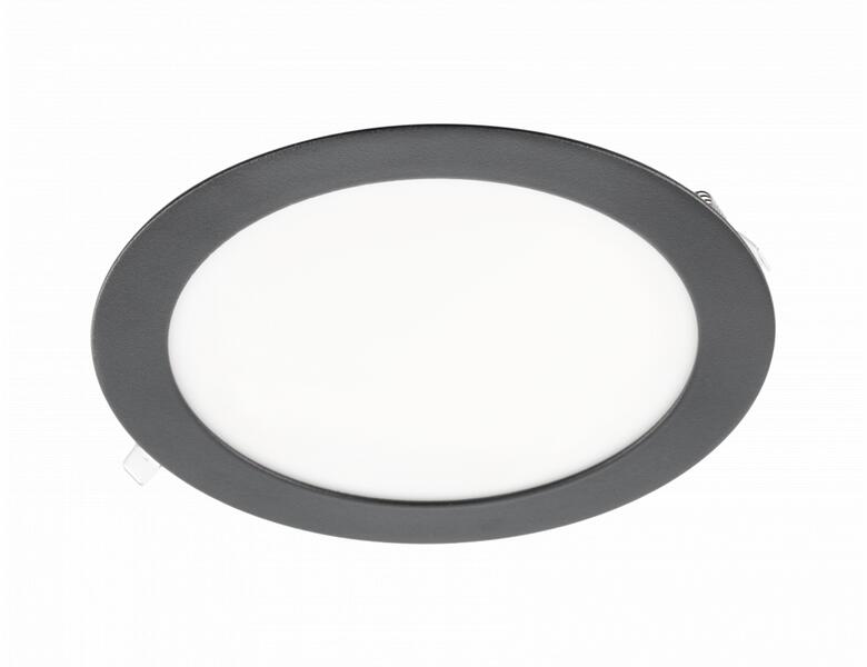 LD-ORW13W-NBP-10 LED lámpatest ORIS PLUS, mélysugárzó, 13W, fekete, 4000K, 1020lm, AC220-240V, süllyesztett, IP20, 120° (LD-ORW13W-NBP-10)