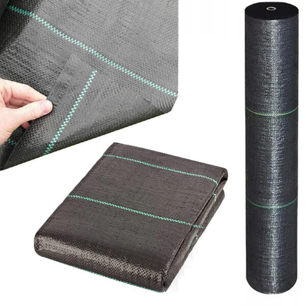 Geotextil, fekete gyomgátló szőnyeg 90g/m2 1, 6x50m