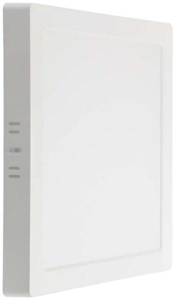 PRO felületre szerelhető, műanyag, szögletes LED panel 18W, hideg fehér - SKU 105001 (105001)