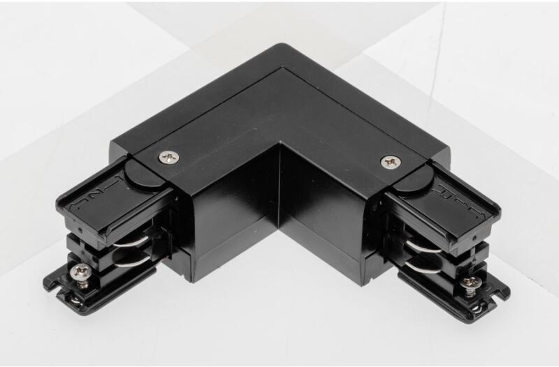 XAE-LKLLZC-10 Csatlakozó L 90° 3-áramkörű X-RAIL-hez, 101x101mm, külső, fekete (XAE-LKLLZC-10)