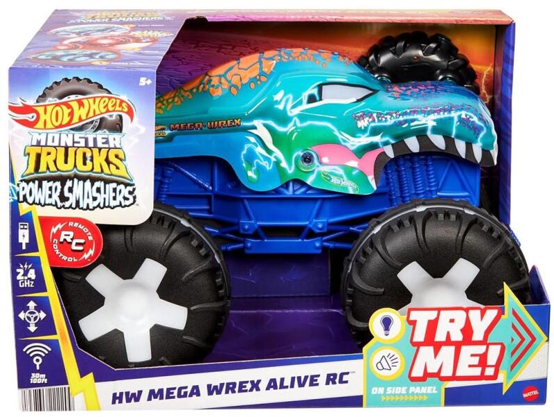 Hot Wheels: Monster Trucks távirányítós interaktív Mega Wrex (JBD90)