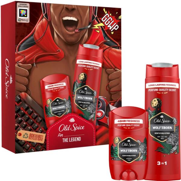 Wolfthorn (Gamer) ajándékszett - deo stick 50 ml + tusfürdő 250 ml
