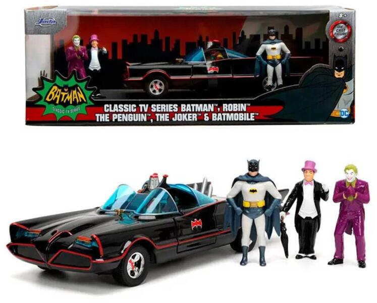 1966 Classic Batmobile fém játékautó figurákkal (253215011)
