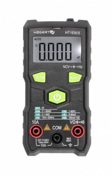Digitális multiméter, Full-Smart TRUE, RMS, DATA HOLD (HT1E605) (HT1E605)